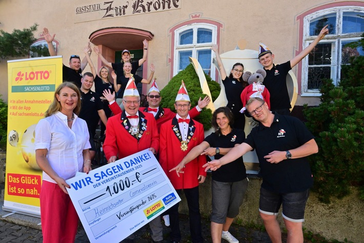 Sachsenlotto-Vereinstausender für Heinrichsorter Carnevalsverein: Wenn Tradition renoviert werden muss