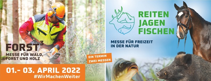 Absage Reiten-Jagen-Fischen & Forst³ 2021, Messe Erfurt