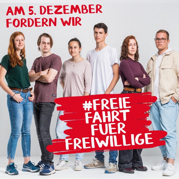 DRK Volunta unterstützt Forderung nach kostenfreier ÖPNV-Nutzung für Freiwillige / #freiefahrtfuerfreiwillige: Aktionstag am 5. Dezember 2022