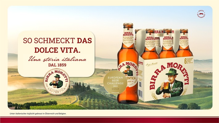 NEU! Birra Moretti im praktischen Open-Basket 6 x 0,33 l