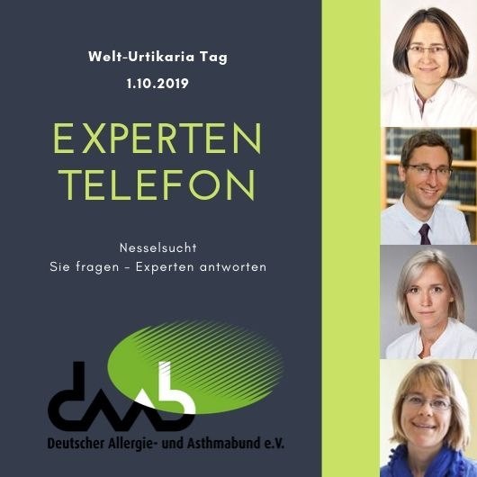 Experten-Telefon zum Welt-Urtikaria-Tag 1.10.2019