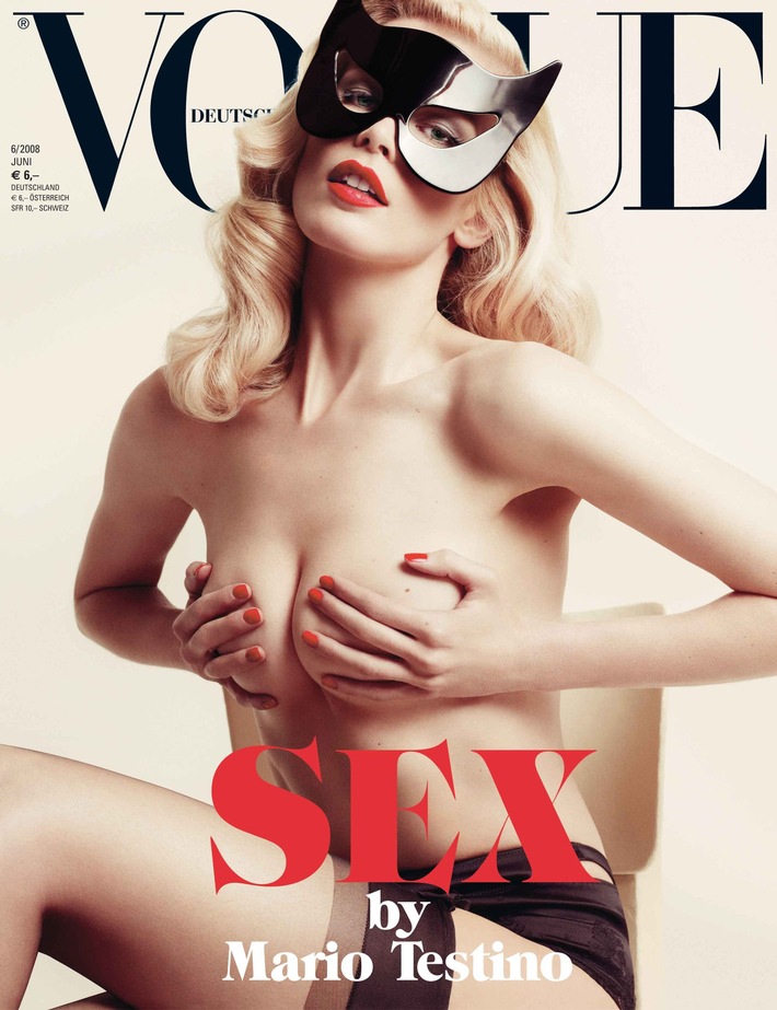 Fotograf Mario Testino als Co-Chefredakteur der Juni-Ausgabe der deutschen VOGUE - das Thema: "Sex"