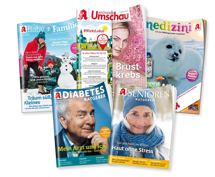 IVW IV/2018: Apotheken Umschau weiter auf Erfolgskurs / Wort & Bild Verlag verkauft zum vierten Mal in Folge mehr Apothekenkundenmagazine als im jeweiligen Vorjahresquartal (FOTO)