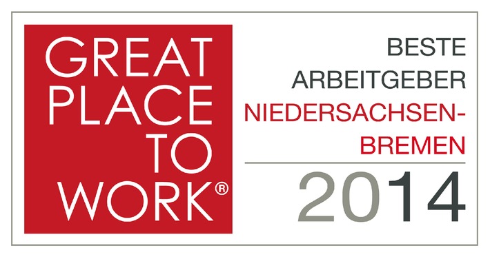 Great Place to Work - Attraktive Arbeitgeber aus Niedersachsen und Bremen ausgezeichnet