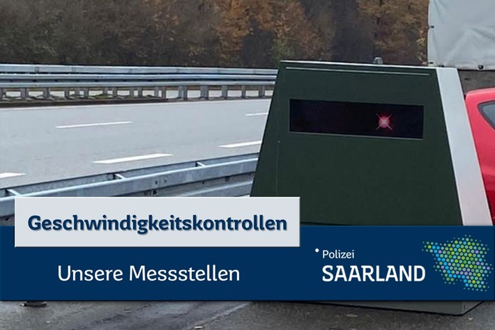 POL-SL: Geschwindigkeitskontrollen im Saarland / Ankündigung der Kontrollörtlichkeiten und -zeiten 11. KW 2026