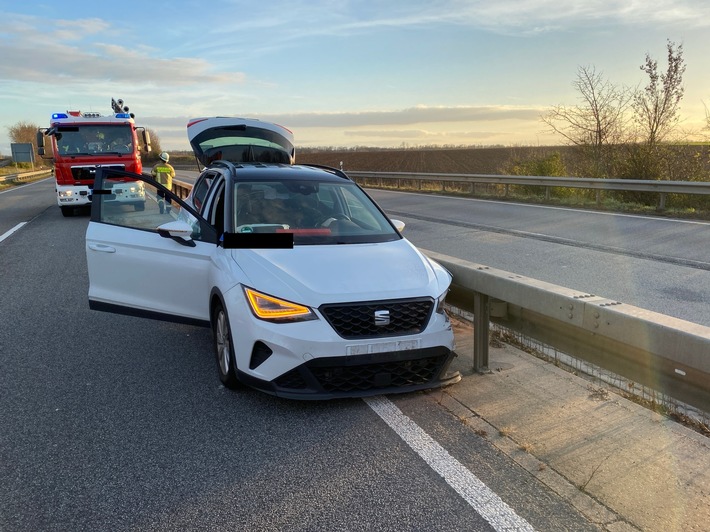 POL-PDLD: A65 - Unfall durch geplatzten Reifen