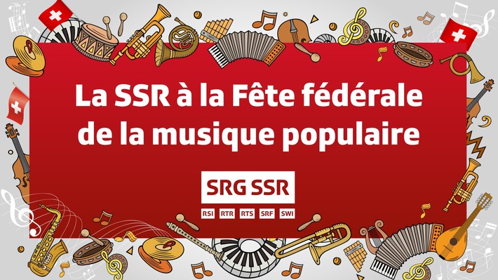 La SSR est partenaire média de la Fête fédérale de la musique populaire à Bellinzone