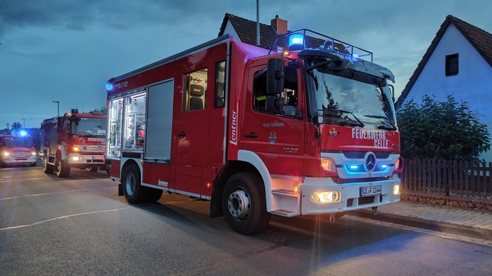 FW Celle: Feuer in einer Küche in Garßen