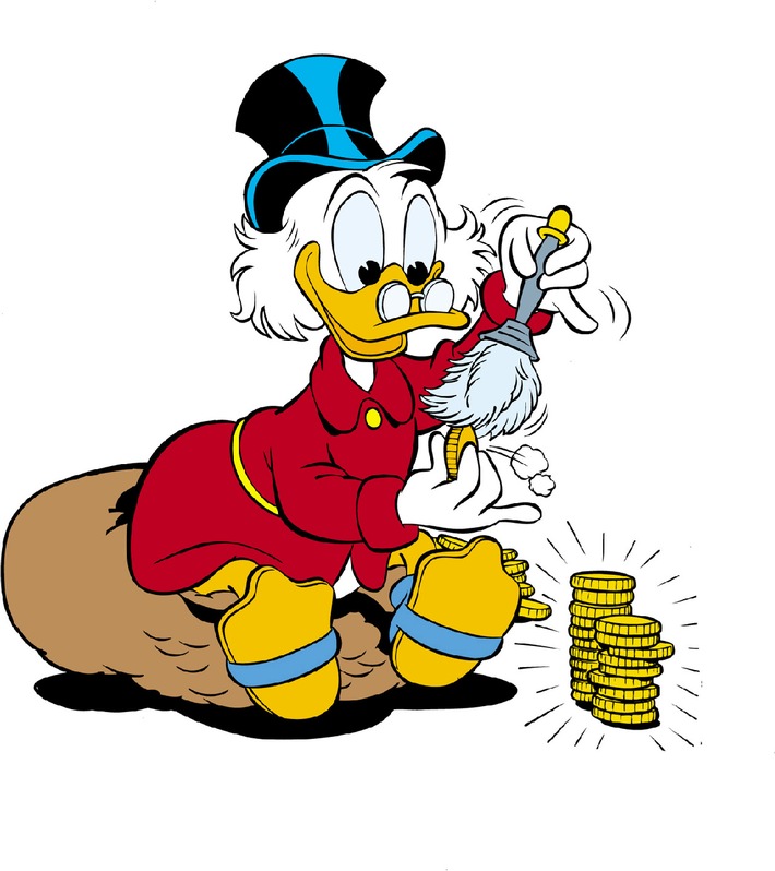Dagobert Duck - ein Selfmade-Milliardär wird 60