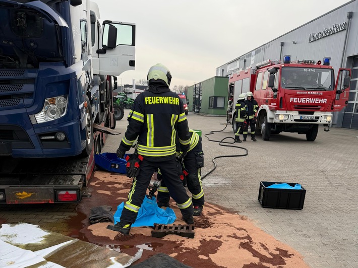 FW-AUR: Dieselkraftstoff bedroht naheliegende Gewässer