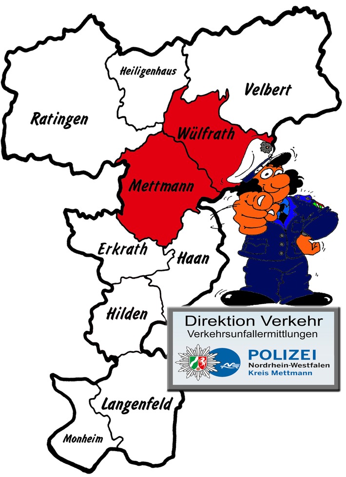 POL-ME: Verkehrsunfallfluchten aus dem Kreisgebiet - Wülfrath / Mettmann - 2002020