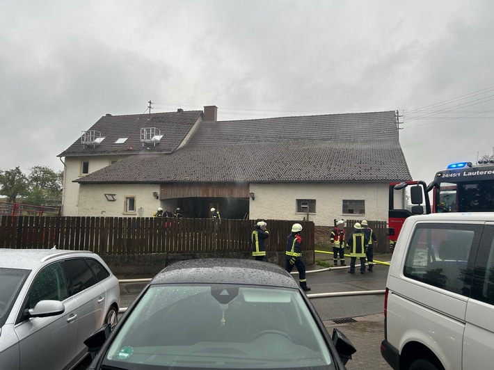POL-PILEK: Heu geriet in Heuschuppen in Flammen