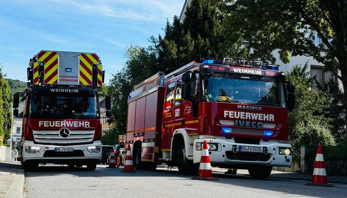 FW Weinheim: Drei Einsätze am Montag für die Weinheimer Feuerwehr