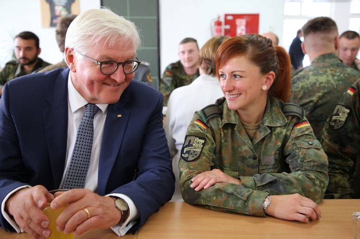Antrittsbesuch in Sachsen - 
Bundespräsident besucht die Offizierschule des Heeres