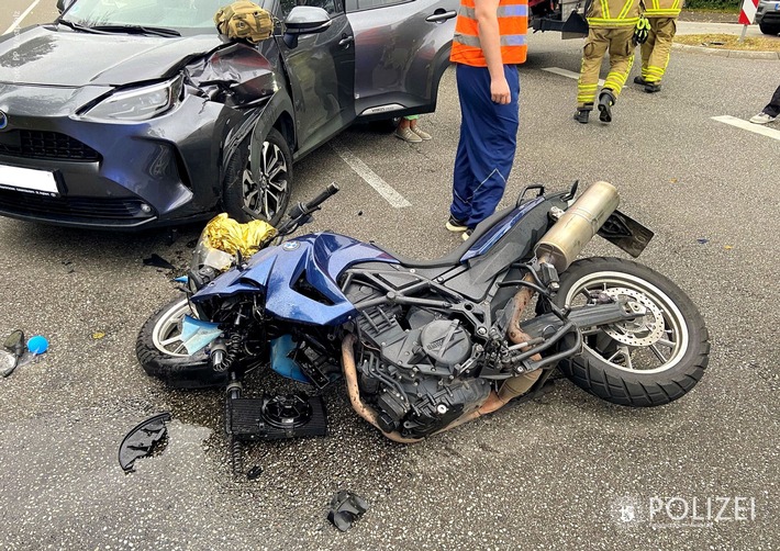 POL-PPWP: Motorradfahrer schwer verletzt