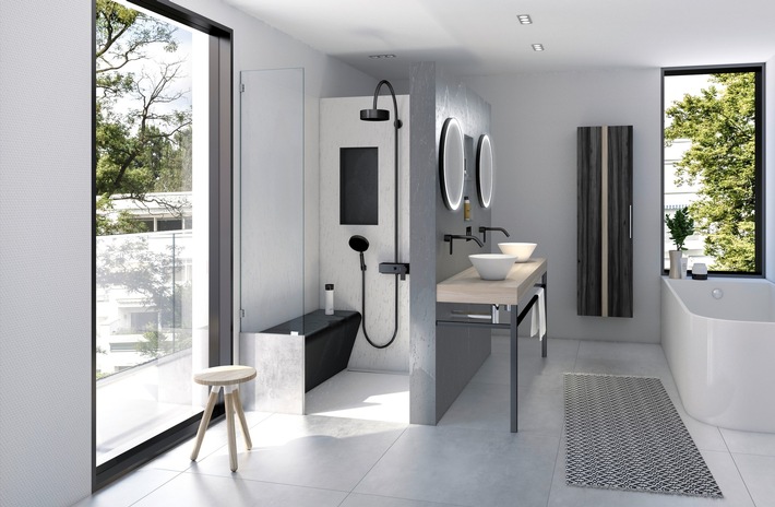 wedi: Bis 180 cm – freistehende Leichtigkeit von wedi