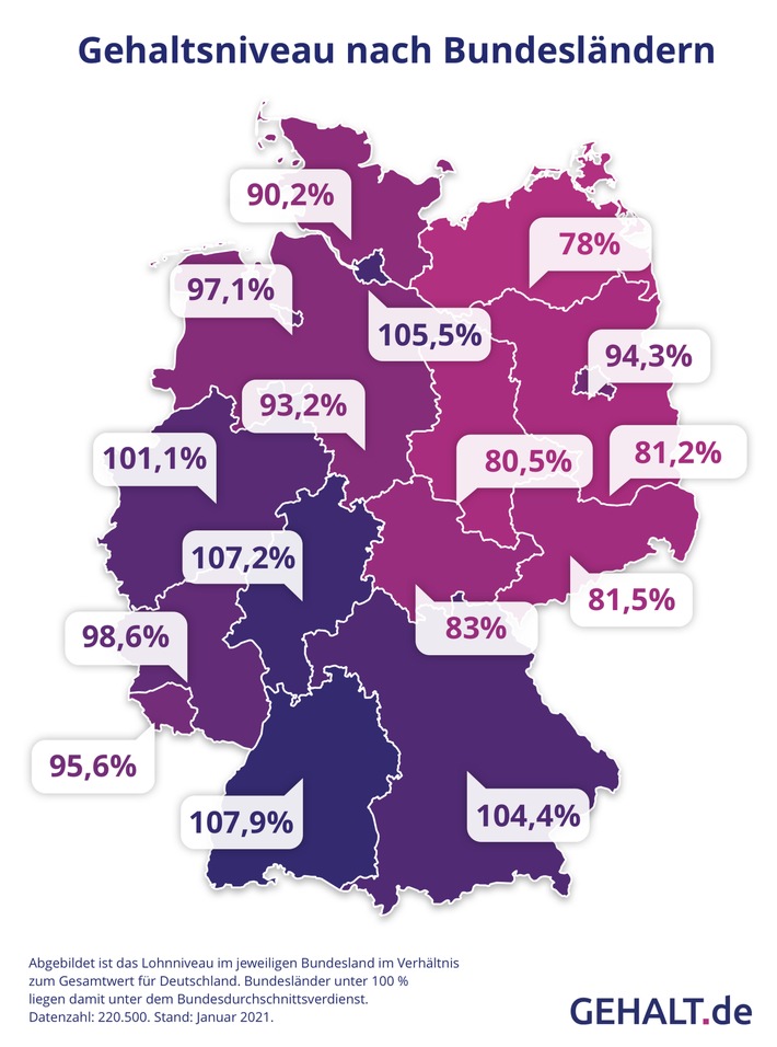 Gehaltsatlas 2021: Wie viel verdient Deutschland im Krisenjahr?