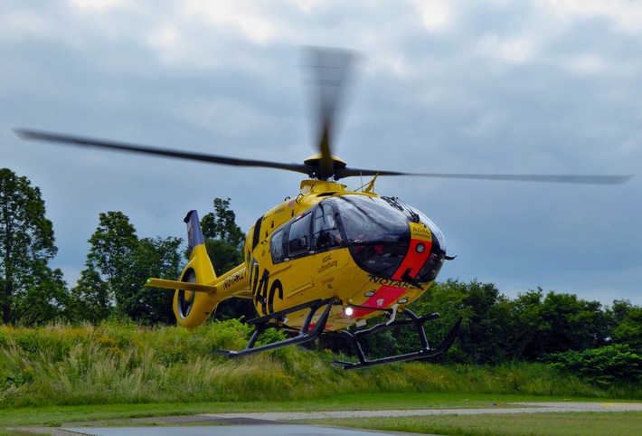 Neuer ADAC Rettungshubschrauber in Zwickau