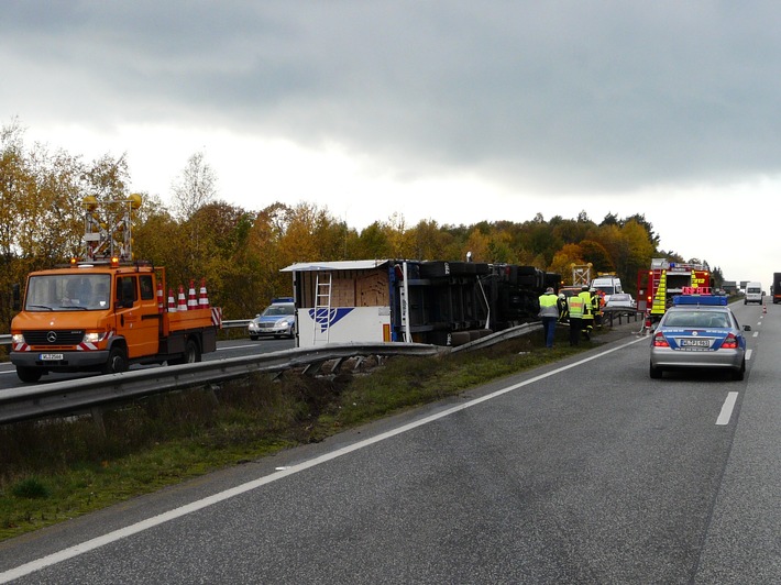 POL-WL: Lkw-Unfall im Buchholzer Dreieck