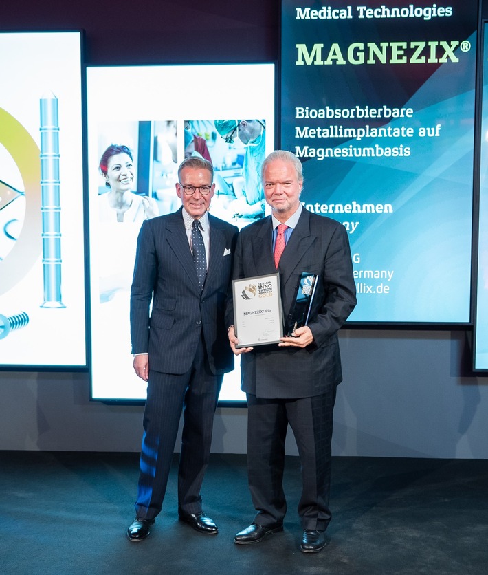 Syntellix-Produkt als &quot;Quantensprung in der Implantologie&quot; mit German Innovation Award in Gold ausgezeichnet