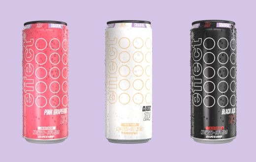 effect stärkt zuckerfreie Range mit Black Açaí und Pink Grapefruit