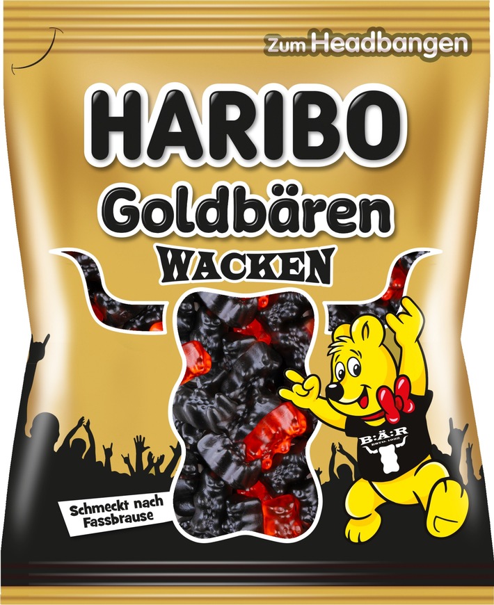 HARIBO macht Metal-Fans froh: Die Wacken Goldbären rocken in Schwarz