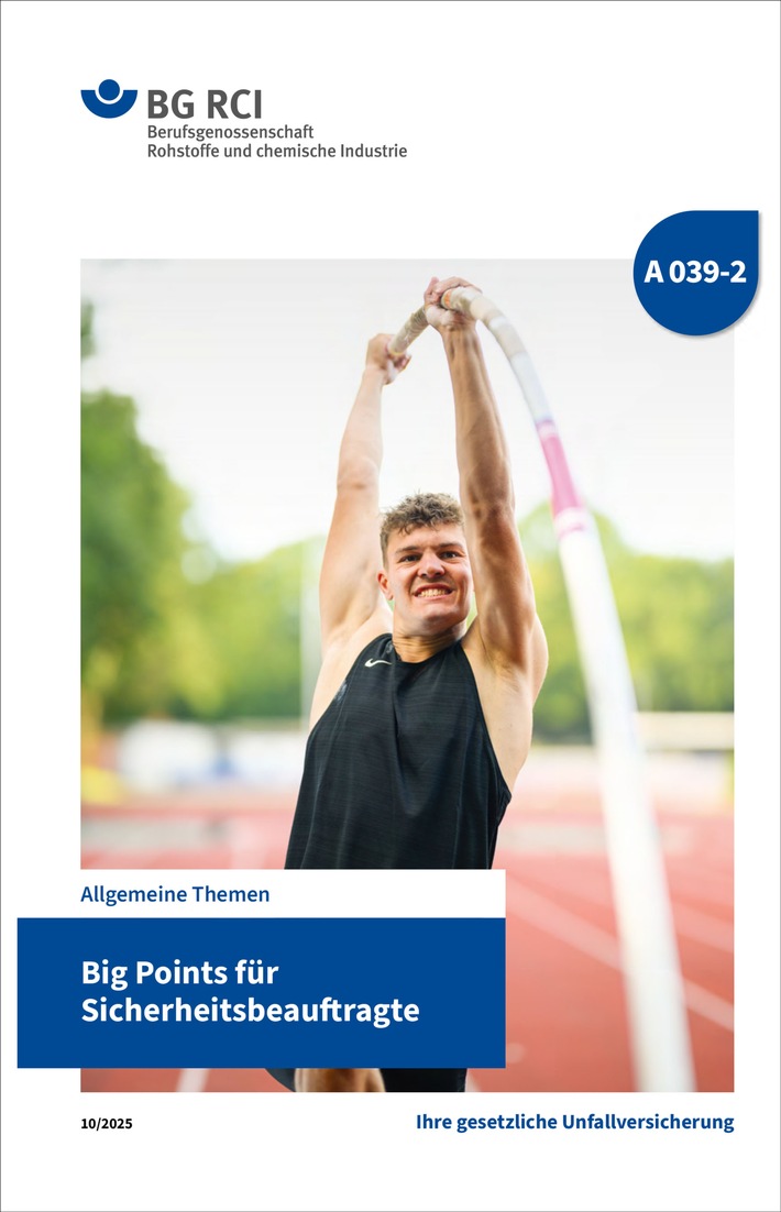 Zehnkämpfer für den Arbeitsschutz gewinnen / Publikation der BG RCI "Big Points für Sicherheitsbeauftragte" erschienen