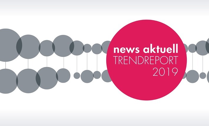 Der news aktuell Trendreport 2019 mit dem Titel "Journalisten, PR-Profis und Influencer - Dreiklang oder Dreikampf?" ist erschienen. Erstmals hat die dpa-Tochter gemeinsam mit Faktenkontor drei Kommunikationsgruppen parallel befragt. Grafik: news aktuell. Weiterer Text über ots und www.presseportal.de/nr/6344 / Die Verwendung dieses Bildes ist für redaktionelle Zwecke honorarfrei. Veröffentlichung bitte unter Quellenangabe: "obs/news aktuell GmbH"