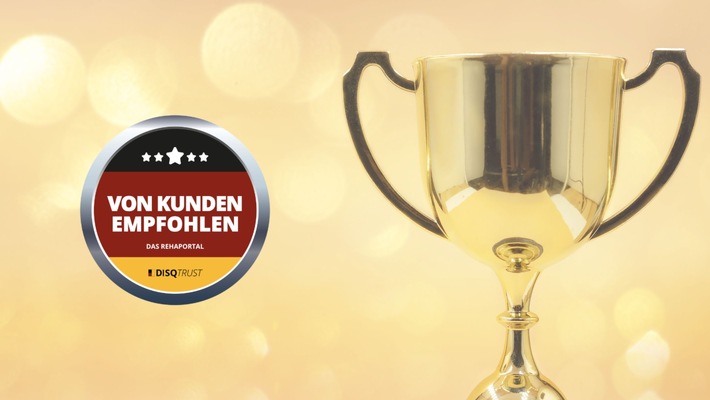 DAS REHAPORTAL mit DISQTrust-Siegel „Von Kunden empfohlen“ ausgezeichnet