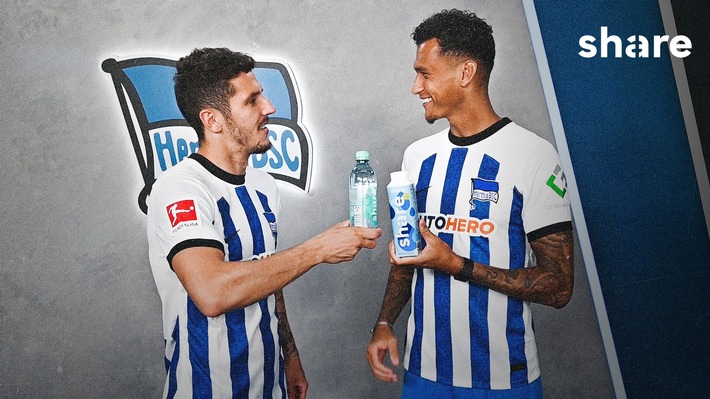 share wird neuer Wasser-Partner von Hertha BSC