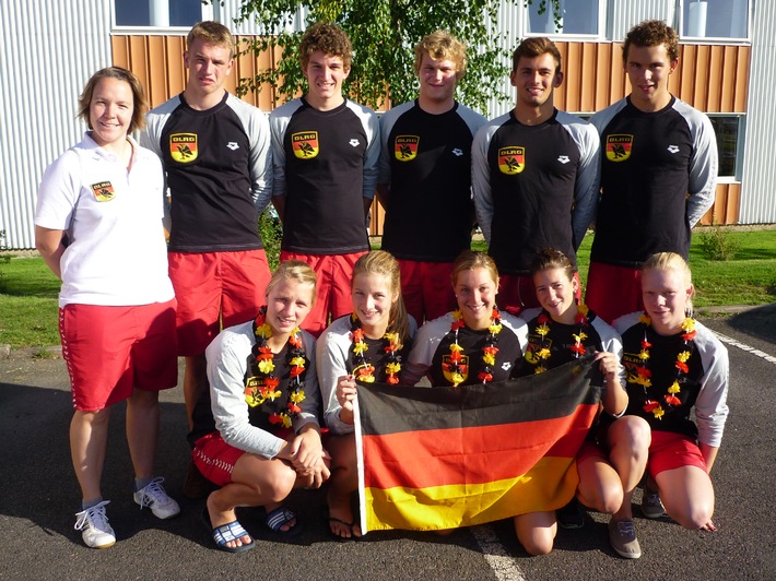 Dreimal Gold bei den Junioren-Europameisterschaften der Rettungsschwimmer / DLRG-Mannschaft wird in Schweden Vize-Junioren-Europameister (BILD)