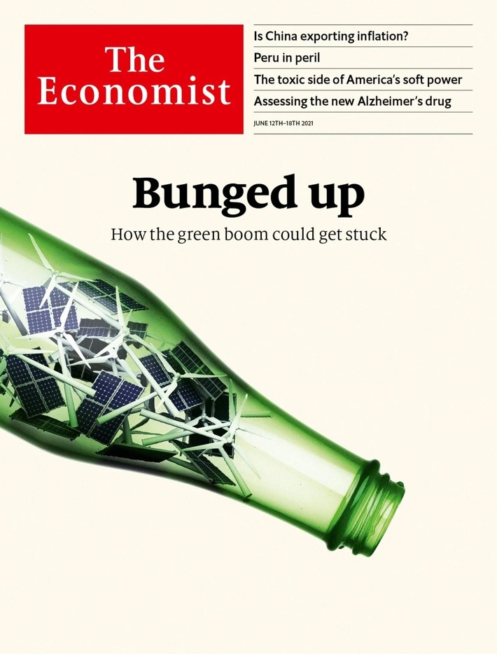 The Economist: Wie grüne Flaschenhälse das Geschäft mit sauberer Energie bedrohen | Kontinentaleuropa steigt in den Geschlechterkampf ein | Steigende Fabrikpreise in China verstärken die globalen Inflationsängste