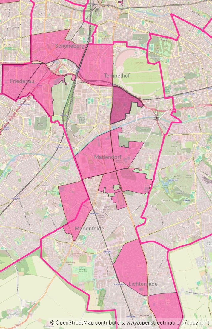 Glasfaser für Berlin Pankow, Tempelhof und Wittenau buchbar