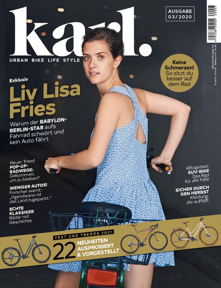 "Babylon Berlin"-Star Liv Lisa Fries im KARL-Interview: "Auf dem Rad fühle ich mich lebendiger"