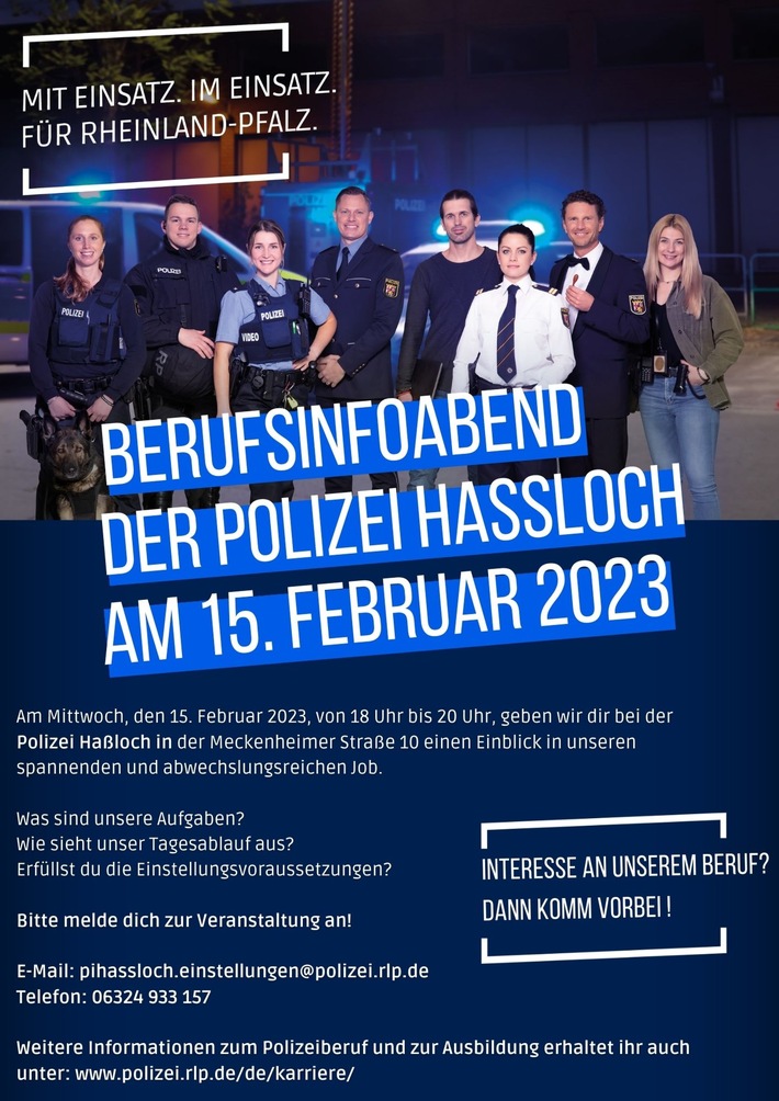 POL-PDNW: Berufsinformationsabend