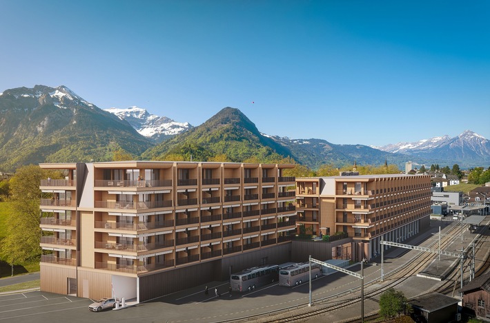 Baugesuch für das Hotel beim Bahnhof Interlaken Ost eingereicht