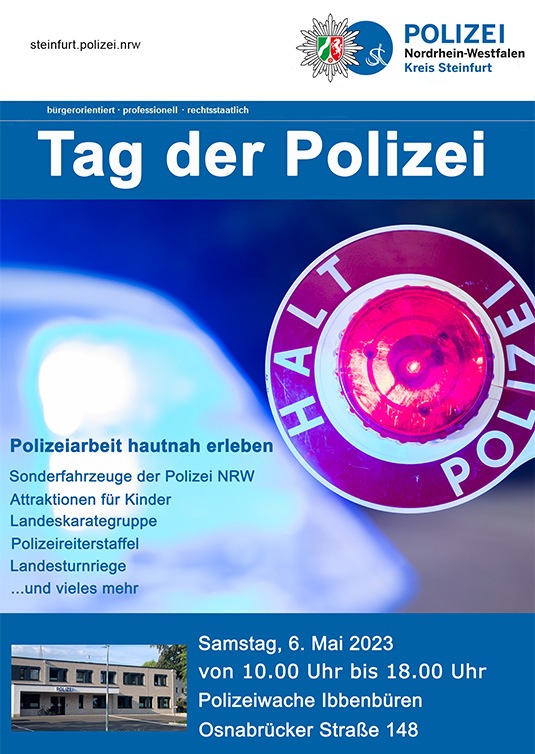 POL-ST: Kreis Steinfurt, Tag der Polizei Polizeiarbeit hautnah erleben