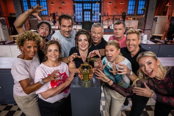 Das perfekte Rezept für eine süße Jubiläumsstaffel? Ab Februar 2026 backen Arabella Kiesbauer, René Casselly und Paula Lambert in der zehnten Staffel "Das große Promibacken" in SAT.1