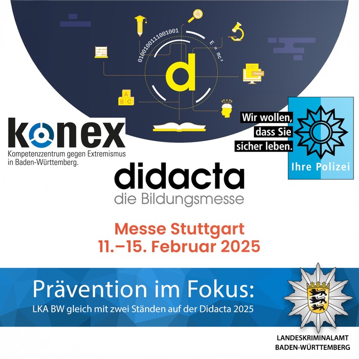 LKA-BW: Prävention fest im Blick: Das Landeskriminalamt Baden-Württemberg auf der Didacta 2025 - Besuchen Sie uns