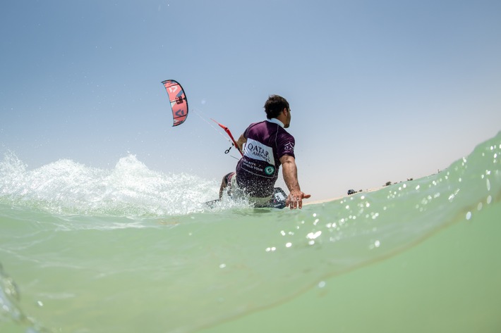 Visit Qatar GKA Freestyle Kite World Cup 2023 wird am Fuwairit Kite Beach in Katar ausgetragen