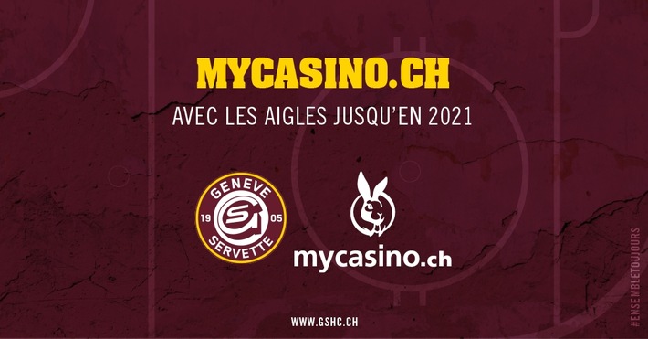 Das Schweizer Online-Casino &quot;mycasino.ch&quot; wird Sponsor des Genève-Servette Hockey Club