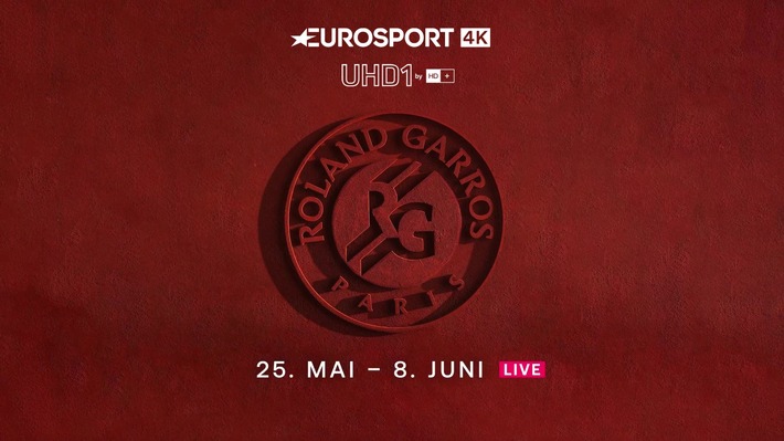 Große Matches verdienen großes Fernsehen: Eurosport 4K überträgt Roland-Garros bei HD+ in UHD HDR