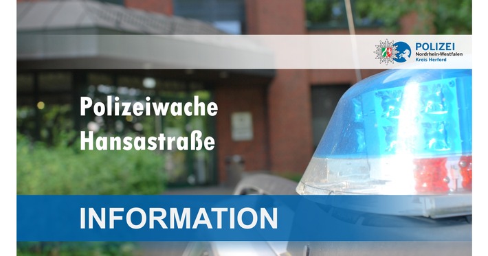 POL-HF: Information - Umzug der Wache Herford wieder an Hansastraße - bitte kreisweit veröffentlichen