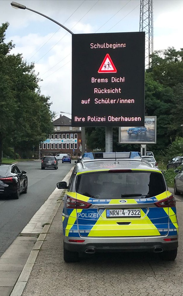 POL-OB: Achtung Schulbeginn: Polizei appelliert an Autofahrerinnen und Autofahrer