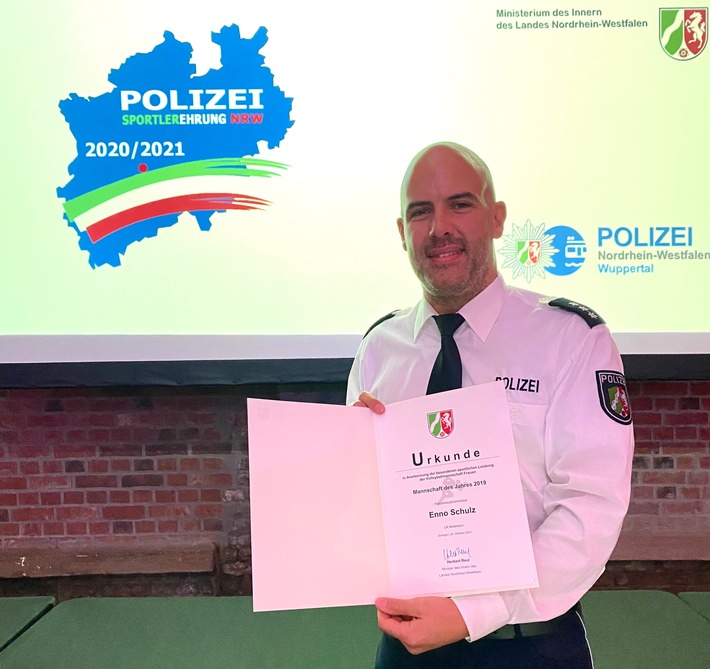 POL-ME: "Mannschaft des Jahres 2019": Polizeisportler der KPB Mettmann bekommt Auszeichnung - Solingen/Mettmann - 2110141