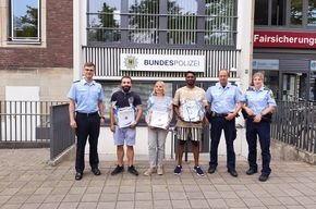BPOL NRW: Bundespolizei Münster bedankt sich bei Ersthelfern