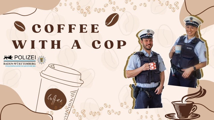 PP Ravensburg: &quot;Coffee with a Cop&quot; am 31.10.23 in Sigmaringen - Bürgerinnen und Bürger im Gespräch mit der Polizei