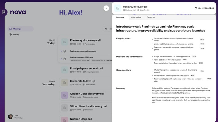 Pipedrive bringt Nova auf den Markt: Neues Tool überführt Verkaufsgespräche umgehend in CRM-Wissen und -Daten
