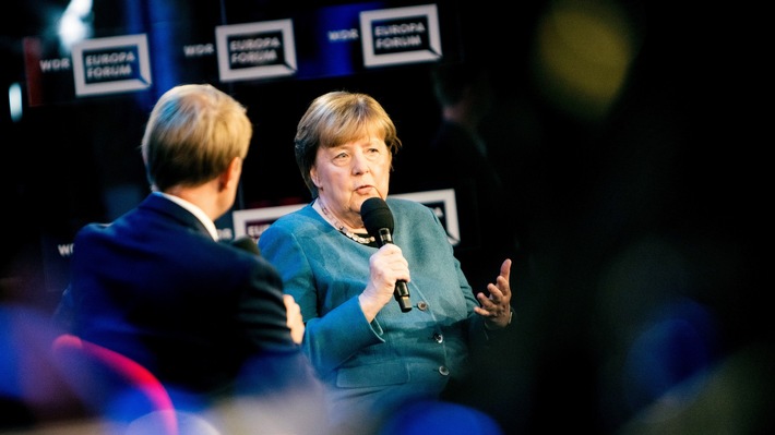 Merkel beim WDR Europaforum: „Europa setzt diplomatisches Potenzial nicht genügend ein“
