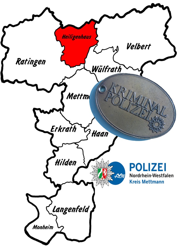 POL-ME: Fahrradfahrer beleidigt, tritt und spuckt - Polizei fahndet - Heiligenhaus - 2002049